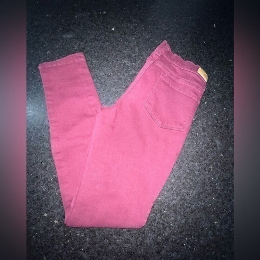 UEC RSQ MIAMI CRANBERRY BURGUNDY WINE COLOR JEGGINGS SOFT DENIM JEANS SZ 9